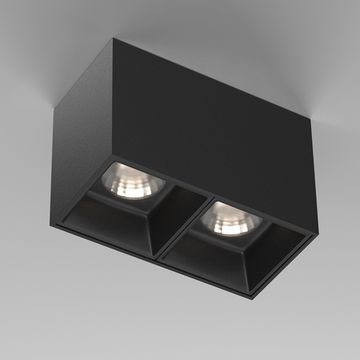 Накладной светодиодный светильник 24W 4000К C065CL-02-L12W4K-B чёрный Alfa LED Maytoni