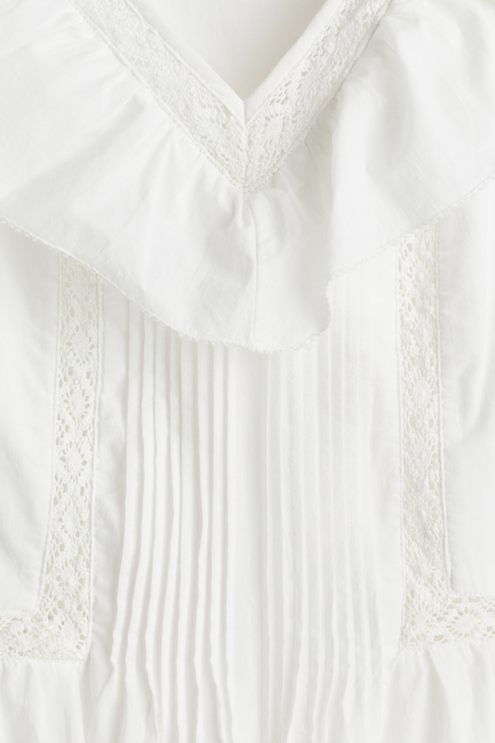 Хлопковое платье с оборками - H&M