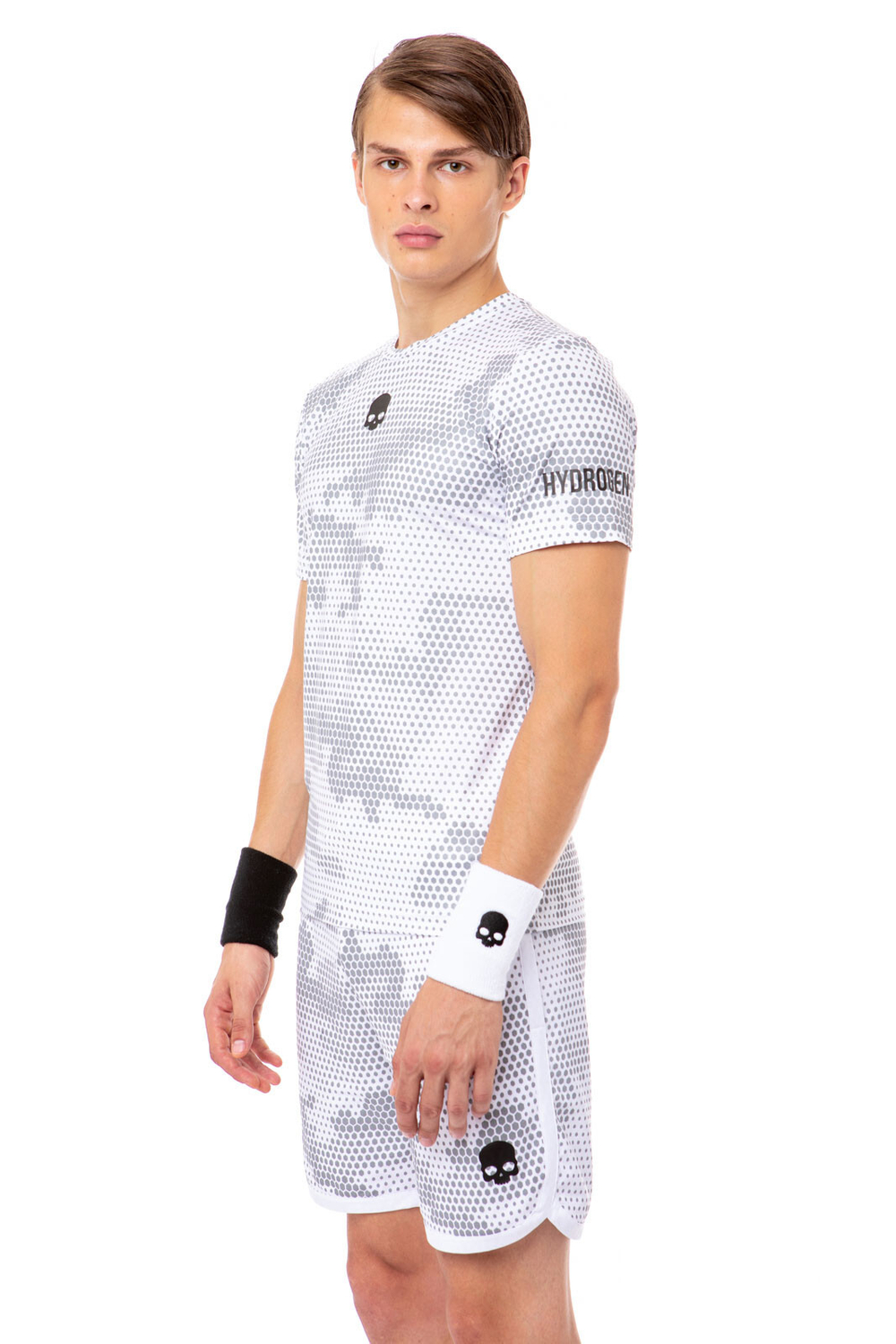 Мужская теннисная футболка Hydrogen Tech Camo Tee - белый