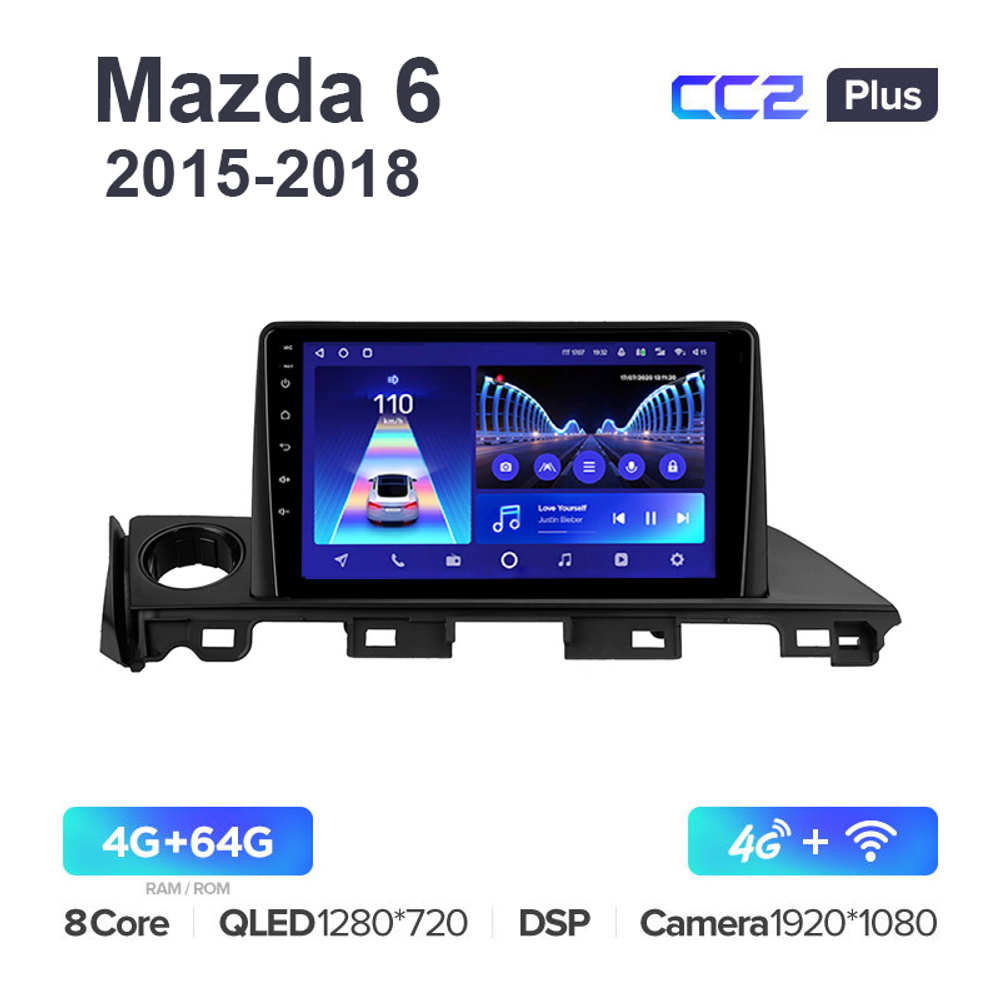 Teyes CC2 Plus 9"для Mazda 6 2015-2018