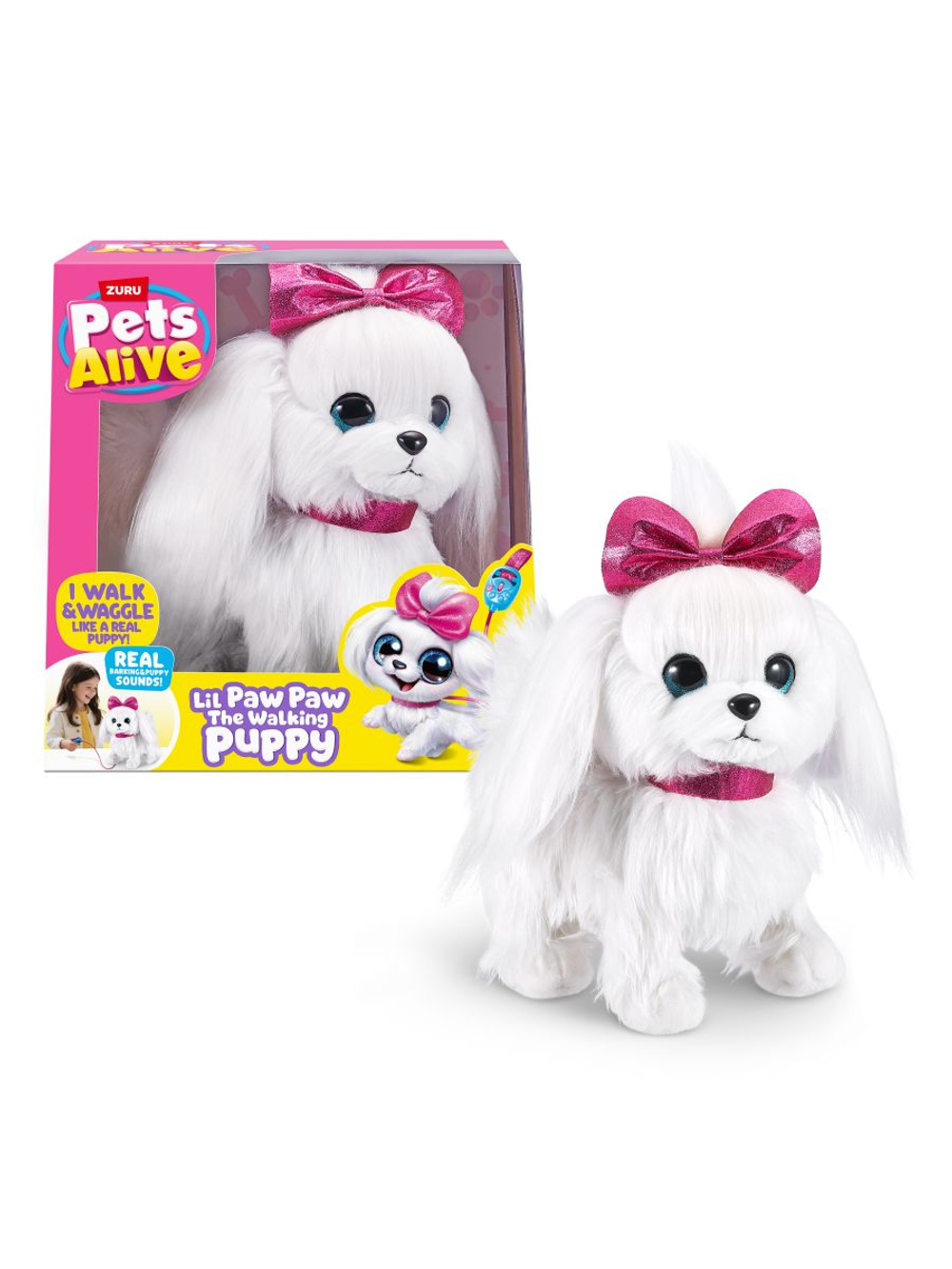 Интерактивная игрушка Pets Alive Щенок на поводке