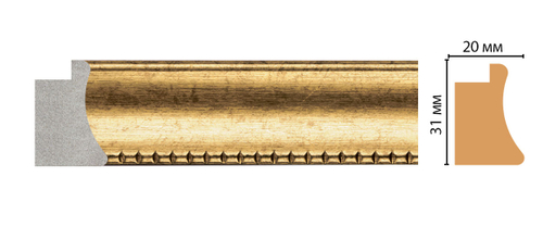 Багет Decomaster FM7-2 31*20*2850мм