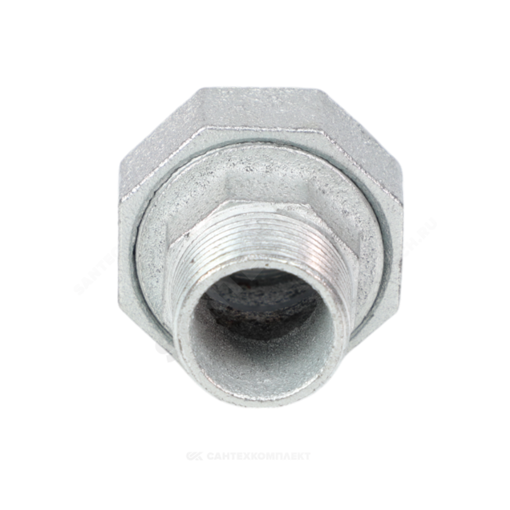 Соединитель прямой американка чугун оц Ду 15 (1/2") ВР/НР Fittex