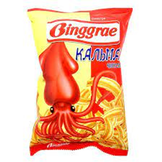 Чипсы Binggrae 50 гр Кальмар  (24)