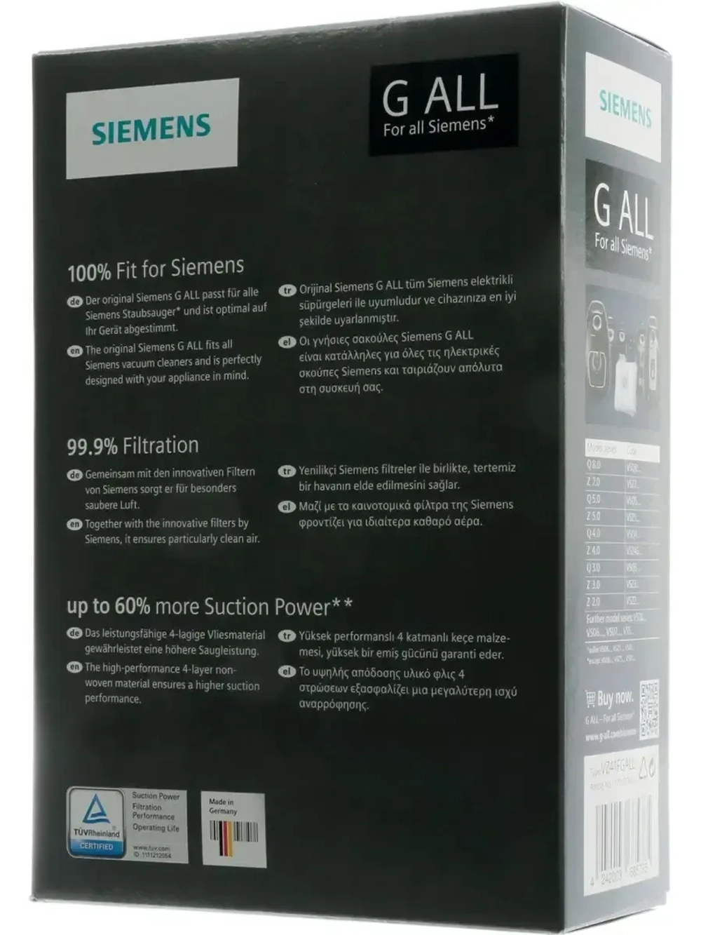 Мешки-пылесборники Siemens G ALL 4
