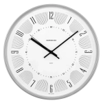 Часы настенные Полосы d=30см, цвет серебристый