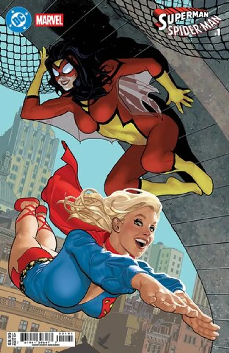 DC Marvel Superman Spider-Man #1 (Cover H) (Adam Hughes Supergirl 70s & Spider-Woman 70s Cover)