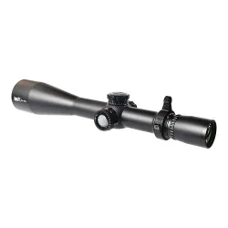 Прицел March-FX 5-40x56 FML-1 FFP, подсветка, 0.1Mil - общий вид сбоку с рычагом смены кратности
