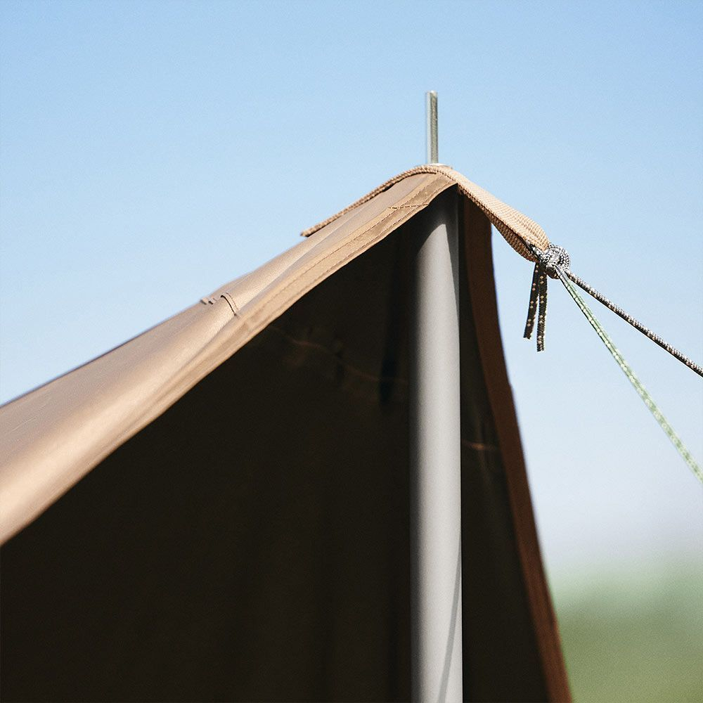 Тент Naturehike Yunxiao Canopy Lite CNK2350WS015, 150D, 500-390*380 см для кемпинга, светло-коричневый (с двумя стойками), 6976023926334