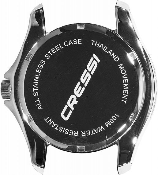 Подводные часы Cressi Manta Watch 100m черно-серебристые