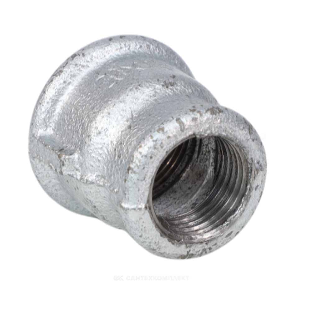 Муфта переходная чугун оц Ду 32х25 (1 1/4"х1") ВР Fittex
