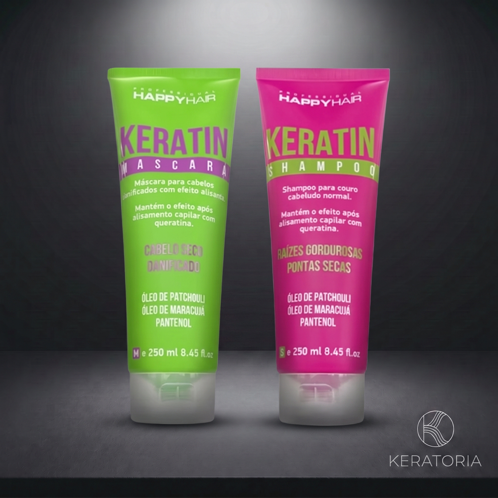 Комплект Happy Hair Keratin шампунь + маска 250/250 мл