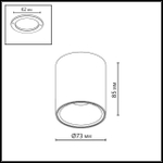 7137/12CL HIGHTECH ODL26 325 светильник бронза/металл IP20 LED 12W 840Лм 3000K/4000K/6000K 36° 220-240V BRIM