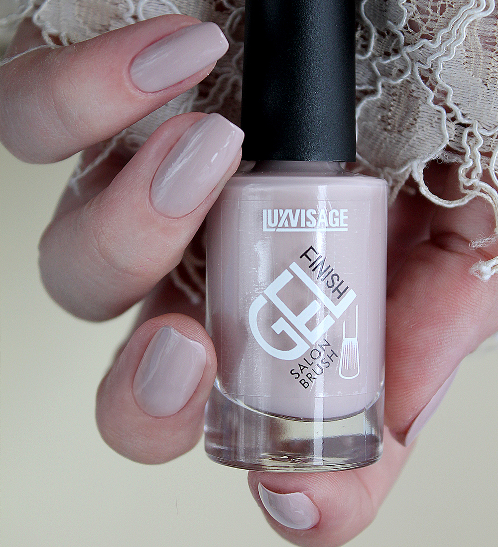 LuxVisage ЛАК для ногтей GEL finish тон 17 СВЕТЛЫЙ БЕЖЕВЫЙ НЮД 9мл