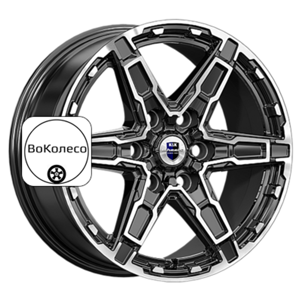 8x18/6x139,7 ET25 D106,1 Дистрикт (КС1159) Алмаз черный K&K