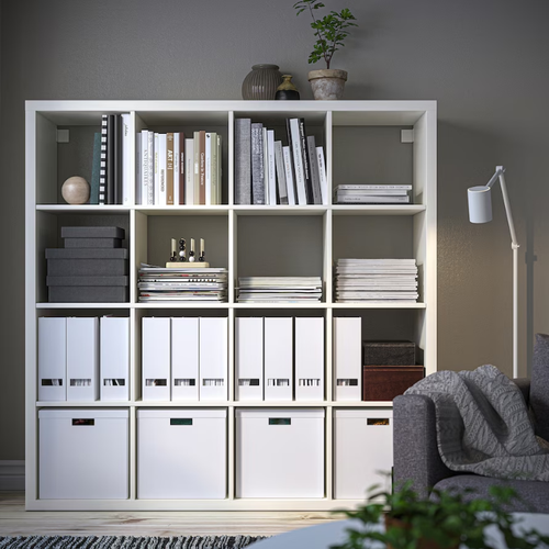 КАЛЛАКС KALLAX книжный шкаф, белый,147х147 см