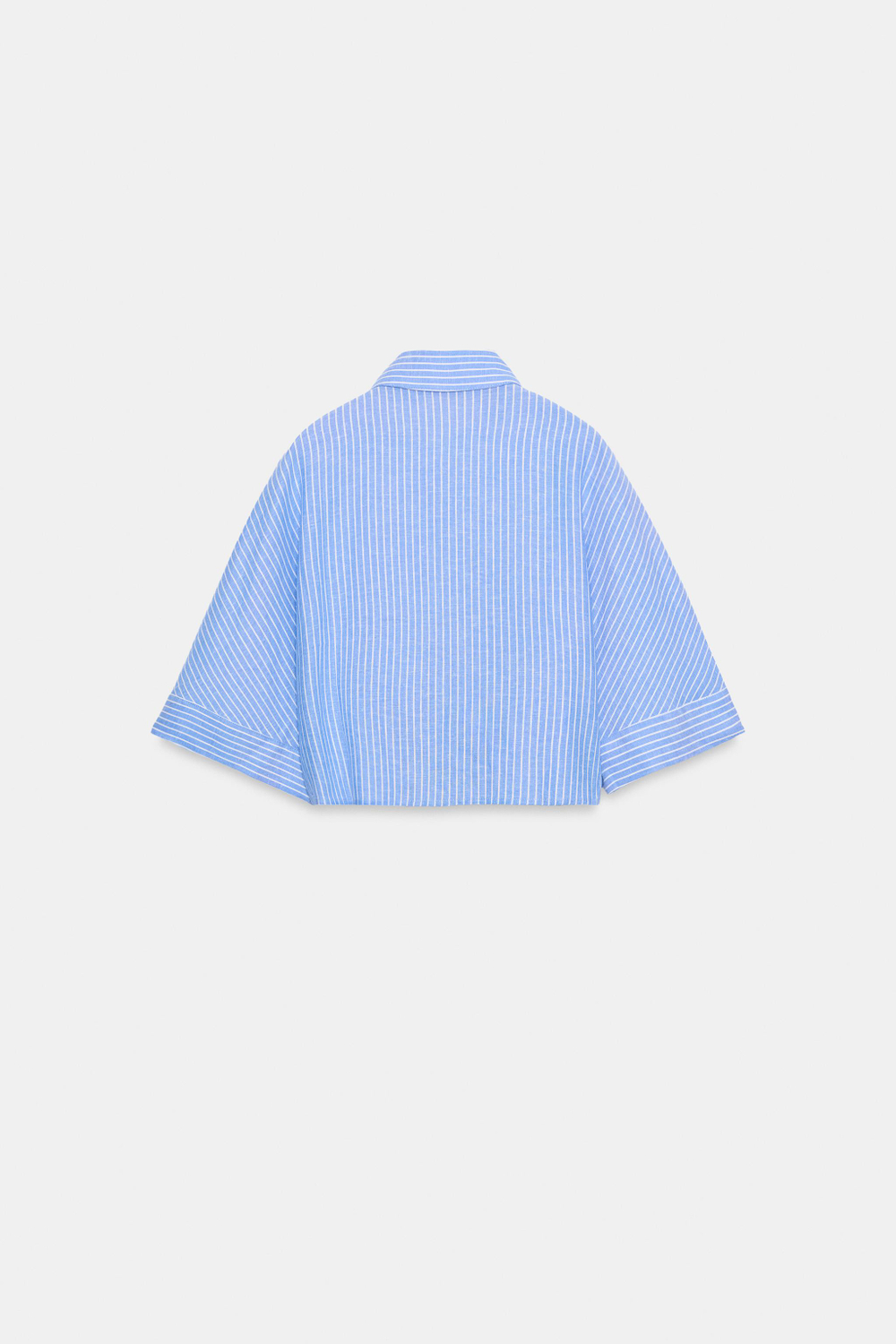 РУБАШКА ИЗ СМЕСОВОГО ЛЬНА С УЗЛОМ — ZARA