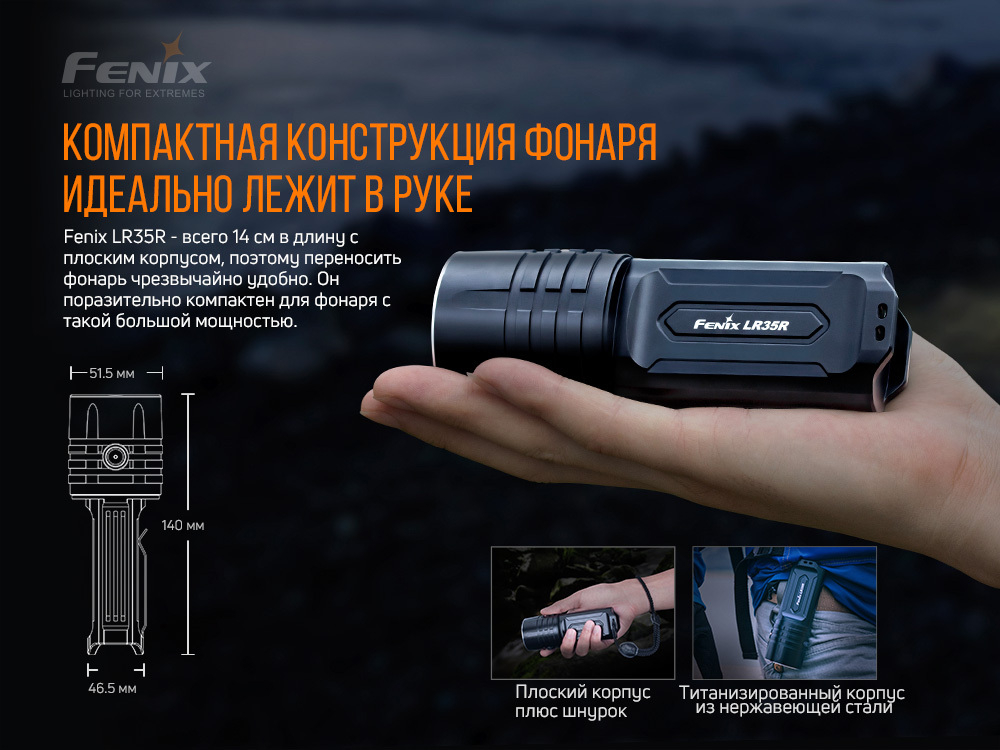 Фонарь Fenix LR35R