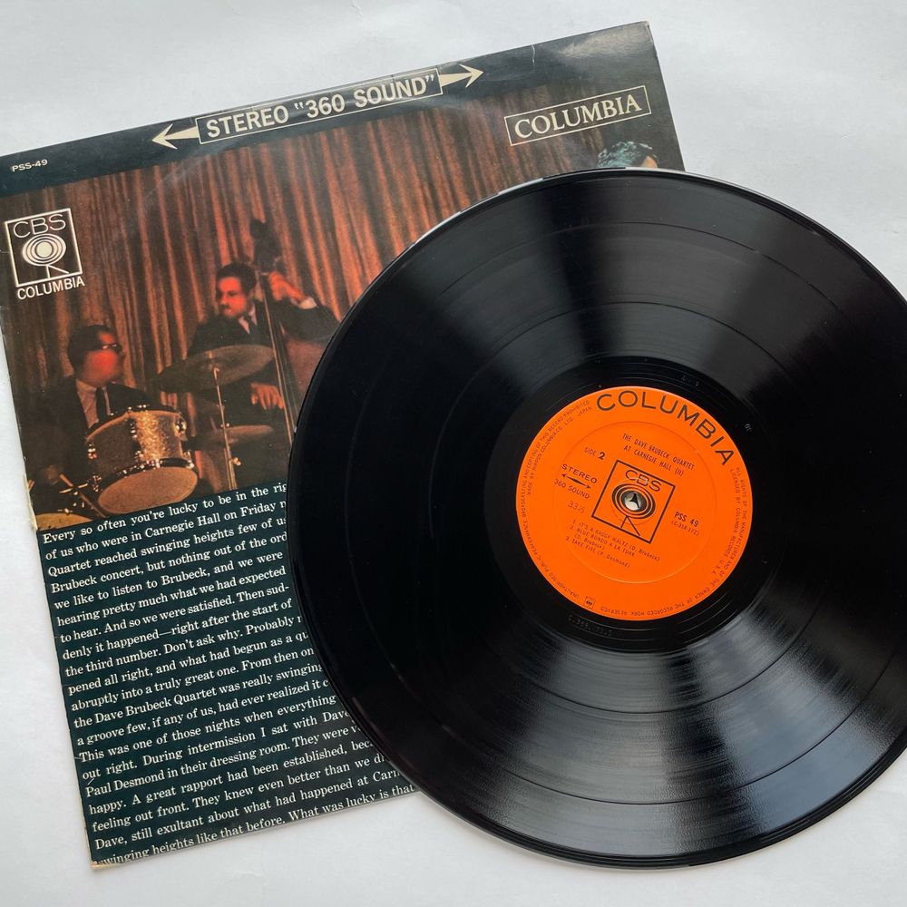 Винтажная виниловая пластинка LP The Dave Brubeck Quartet At Carnegie Hall (Vol. 2) (Япония 1963) (Без Оби)
