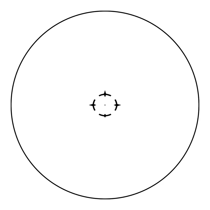 Прицел призматический Vector Optics Paragon 1x16, VEP-CDR - прицельная сетка
