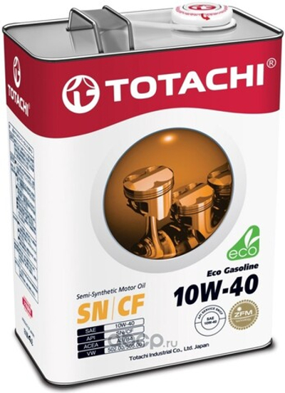Масло моторное TOTACHI Eco Gasoline 10W-40 полусинтетическое 4 л 4589904934919