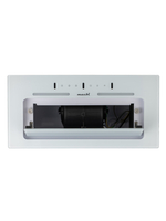 Вытяжка кухонная LedyDC-60GT (WHITE) белый, D150мм,1100м3/ч, полновстраиваемая, ИНВЕРТОРНЫЙ Мотор 110Ватт (Энергетическая эфф-ть класс А+), стекло 60см, сенсорное управление + управление жестами (MACBI)