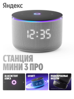 Умная колонка Яндекс Станция Мини 3 Про - серая