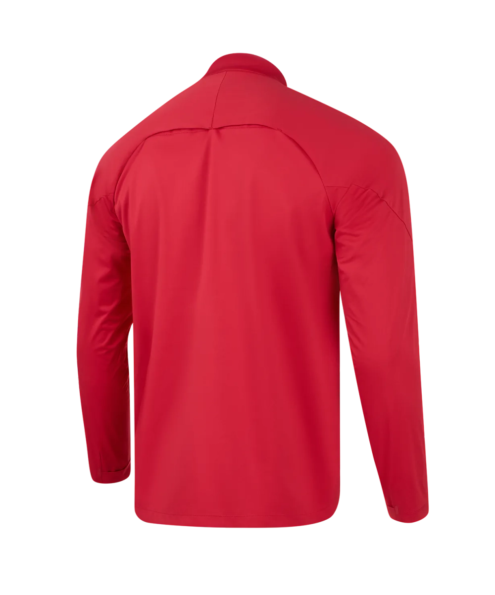 Джемпер ветрозащитный JÖGEL PREMIER PerFormPROOF 1/4 Zip Wind Top, красный
