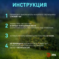 Светильник уличный ЭРА ERASF23-15 Капля на солнечной батарее холодный белый высота 33 см 1 LED | Садовые декоративные светильники