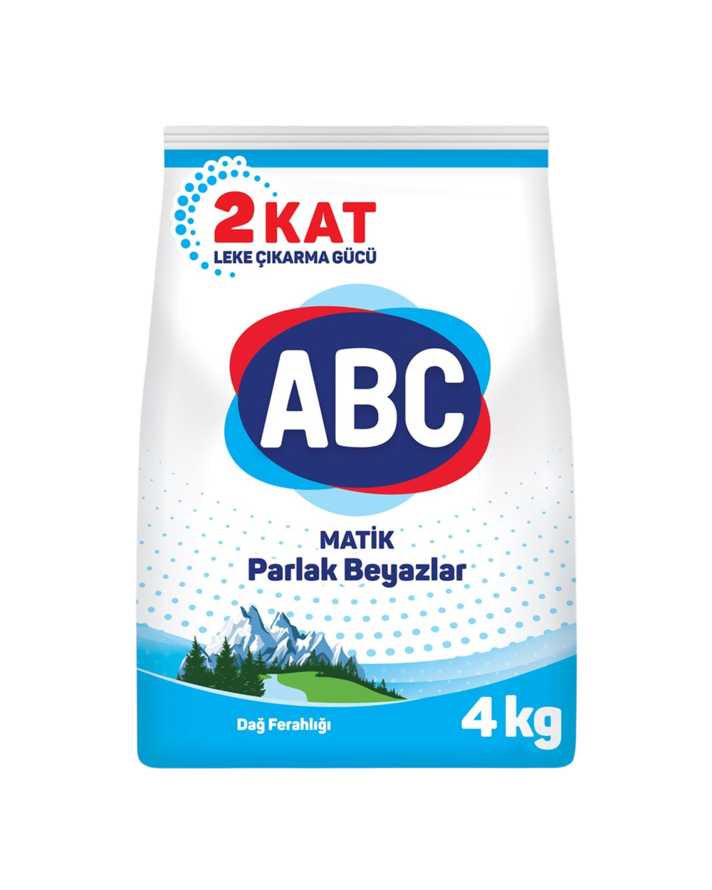 Стиральный порошок ABC Matik Parlak Beyaziar Горная Свежесть для белых 4кг