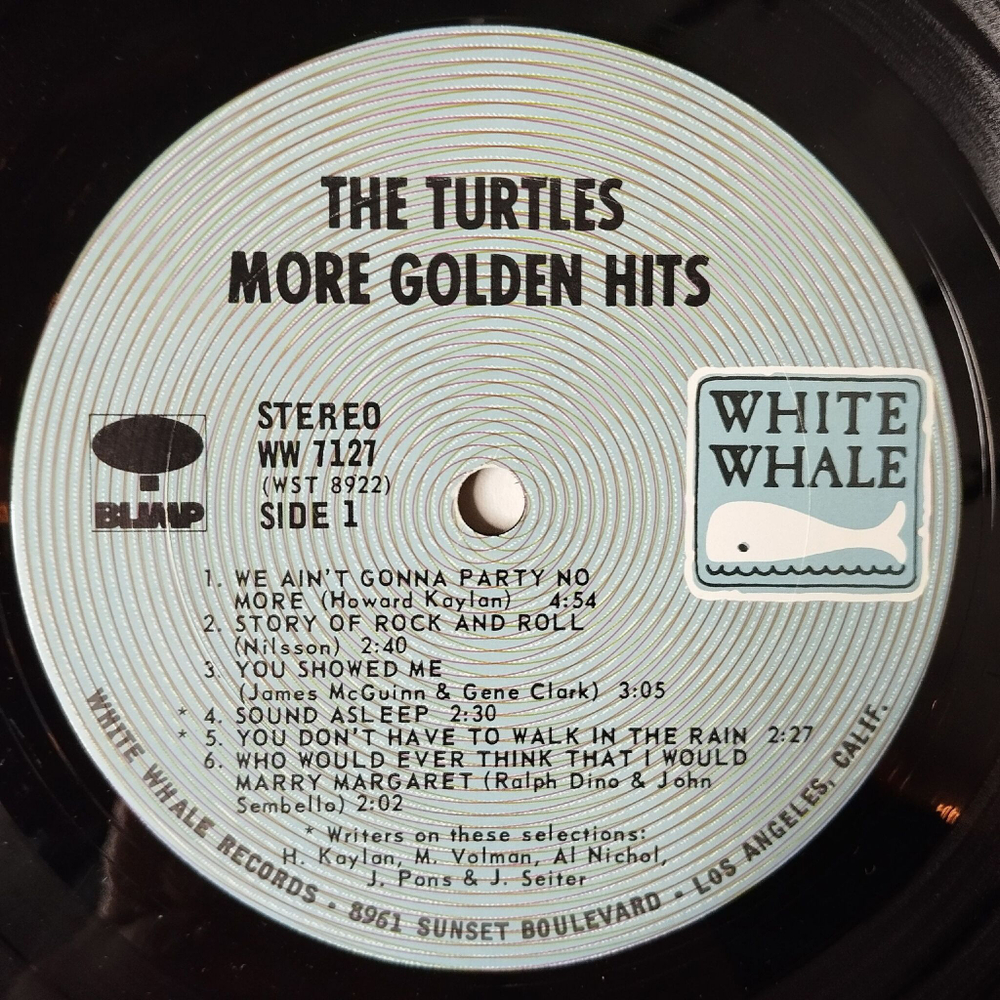 Винтажная виниловая пластинка LP The Turtles More Golden Hits (USA 1970)