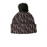 хлопковая шапка beanie Karl Lagerfeld - фиолетовый(226W3406)