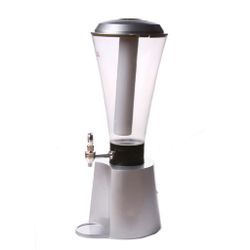 Башня пивная 3 л с емкостью для льда h57 см d 20 см акрил P.L. - BarWare
