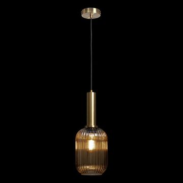 Подвесной светильник 1*Е27 2071-A+BR латунь/янтарный Iris LOFT IT