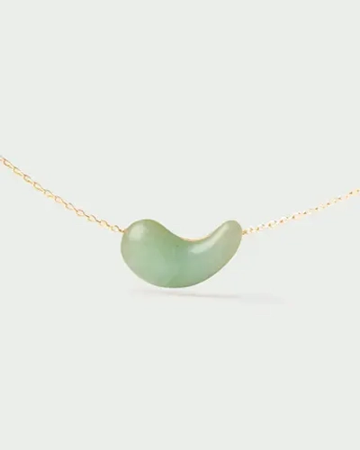 Колье Green Aventurine Aura серебро 925 пробы покрытое золотом