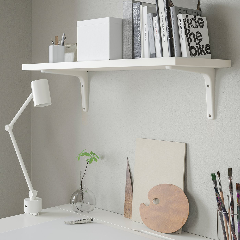 IKEA TOMTHULT  (ИКЕА ТОМТХУЛТ)  -  Кронштейн - белый 18x24 см