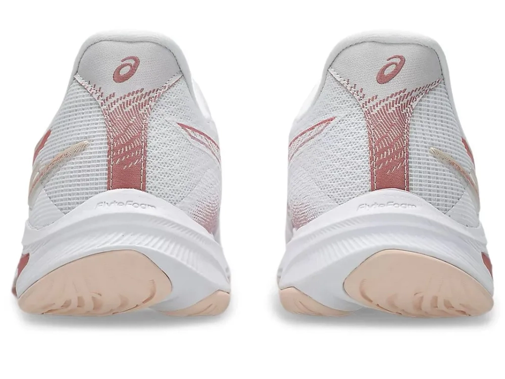 Женские кроссовки для бадминтона/сквоша Asics Netburner Ballistic FF 4 - white/rose rough