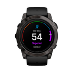 Умные часы Garmin Epix Pro (Gen 2), 51mm, Sapphire Edition Carbon Gray DLC Titanium with Black Band (010-02804-01)