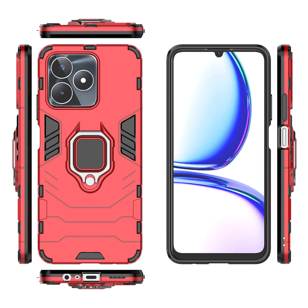 Противоударный чехол с кольцом Panther Case для Realme C53