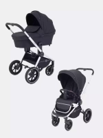 Коляска детская "FLEX GRAND" (2в1) RA072 Midnight Black + сумка