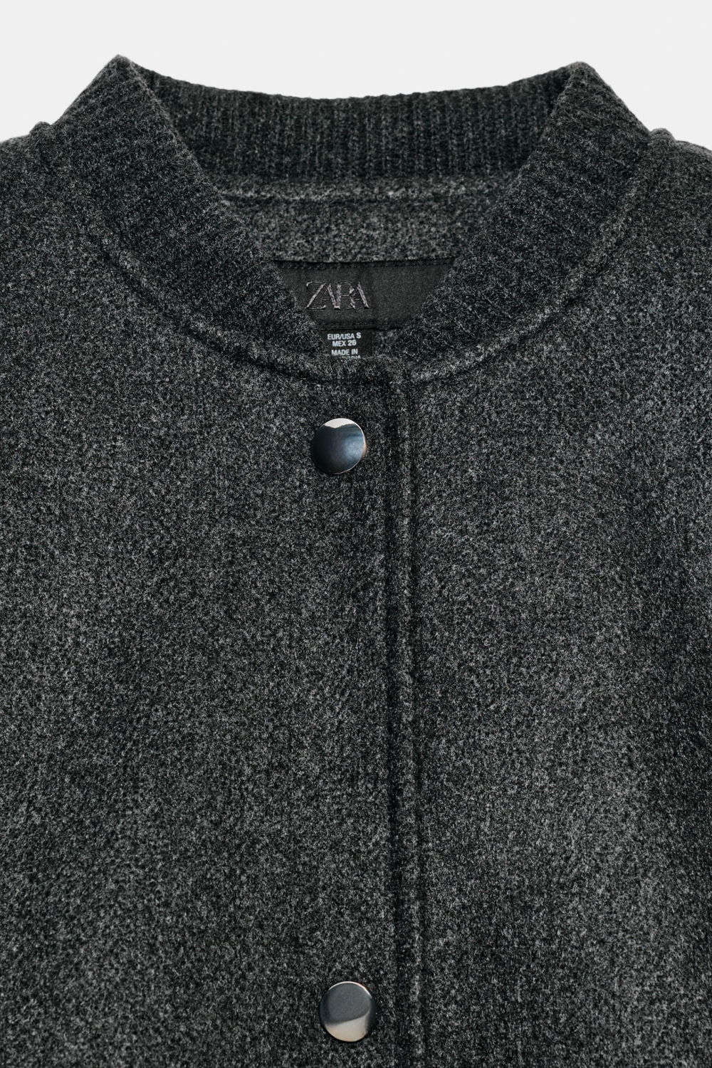 БОМБЕР ИЗ МЯГКОЙ ТКАНИ — ZARA