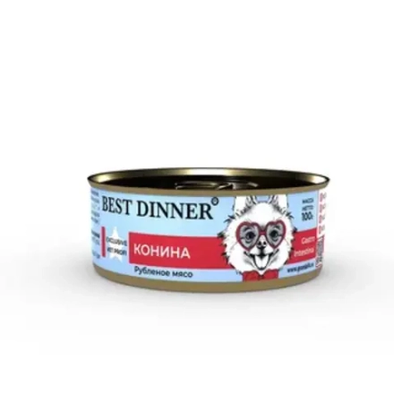 BEST DINNER Vet Profi Консервы для собак при проблемах пищеварения конина 0,1 кг