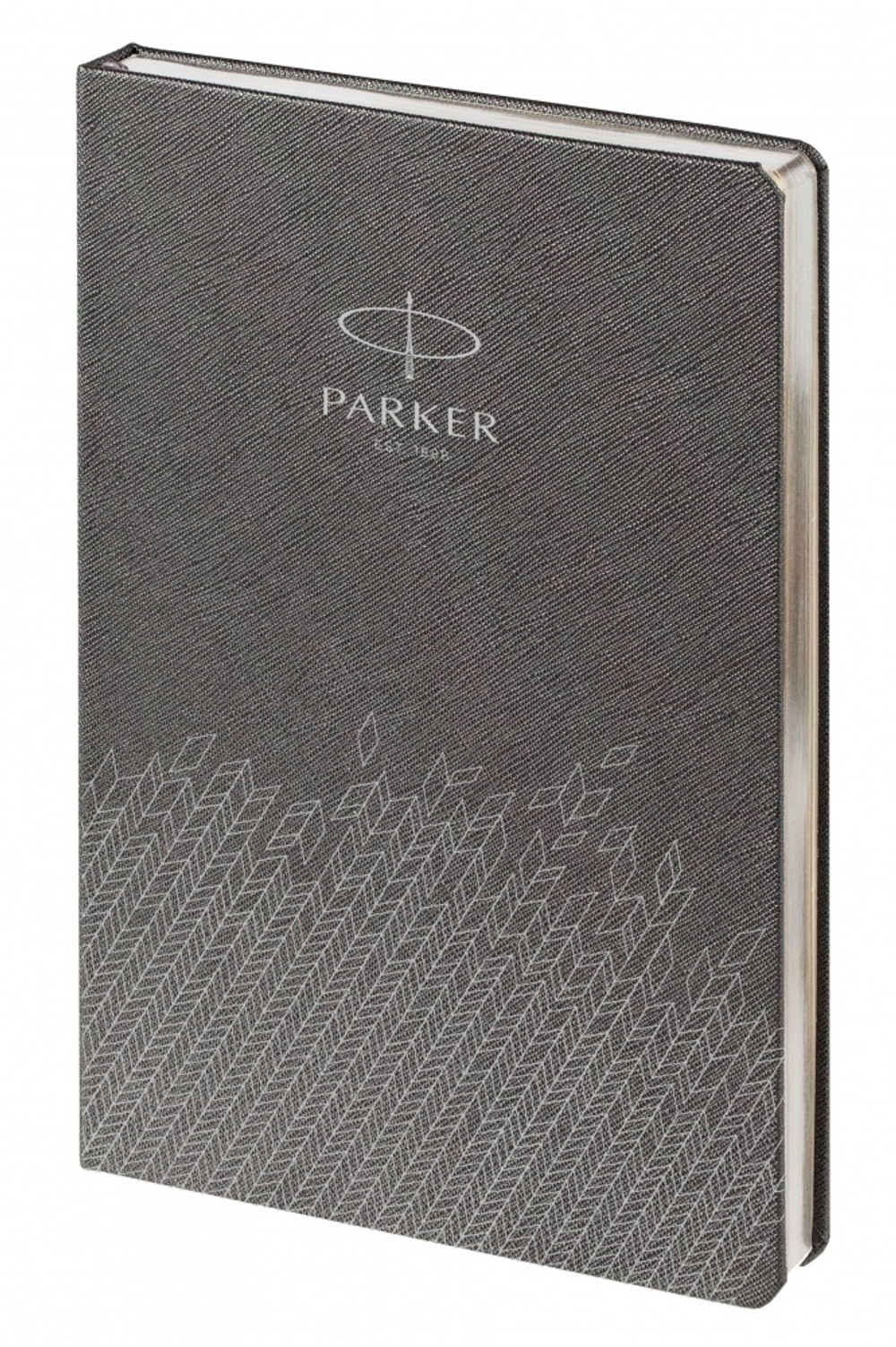 Ежедневник недатированный, серый c нанесением Logo Parker