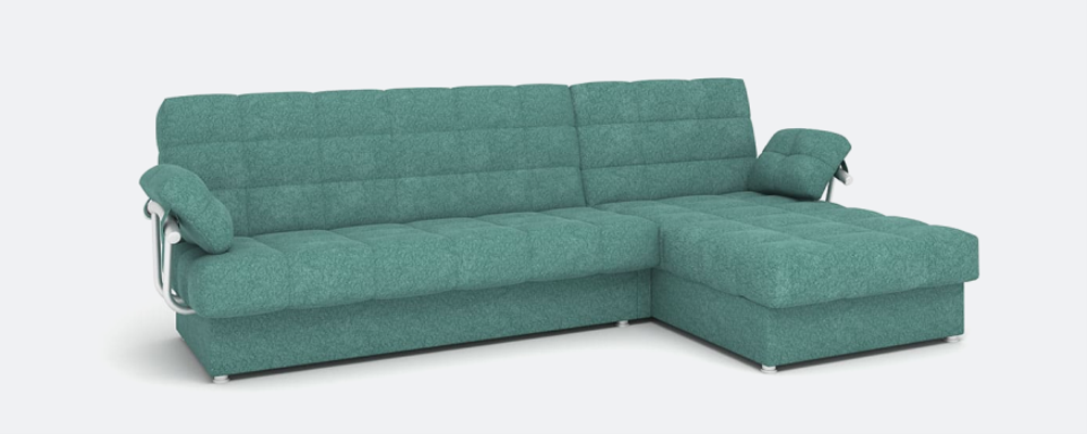 Милан угол с подушками и подлокотниками (ППУ) Verona Denim blue, ВариантКроя1, <Р> /