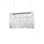 Pendant design lamp Giogali SP RE1 by Vistosi (Clear)