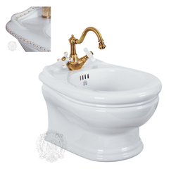 Биде подвесное Migliore Milady ML.MLD-25.730.D3.BR, декор бронза