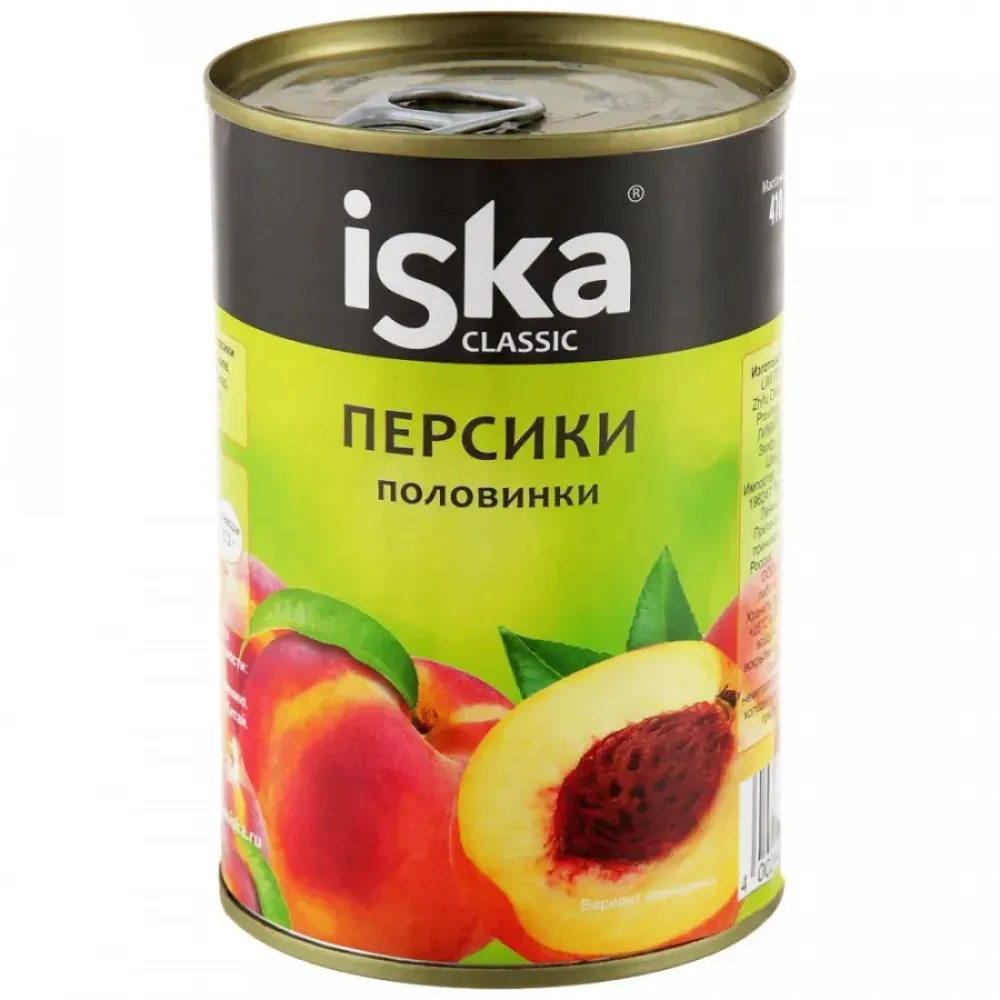 Персики ISKA половинки в сиропе 425г