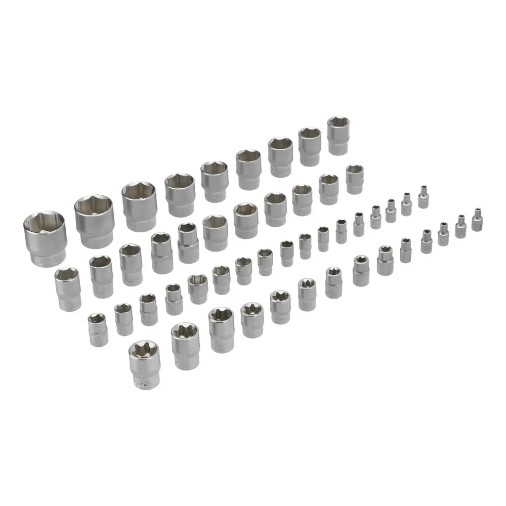 Набор инструментов, 1/2", 3/8", 1/4", CrV, S2, пластиковый кейс, 232 предмета Denzel