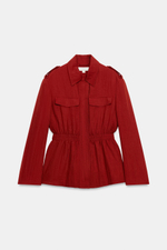 КУРТКА-САФАРИ С ПОДПЛЕЧНИКАМИ — ZARA