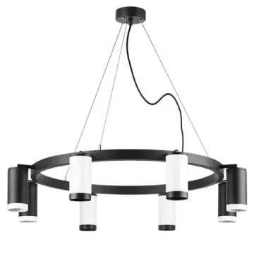 Люстра подвесная 8*GU10 LR01836437467 черный/белый Rullo Lightstar